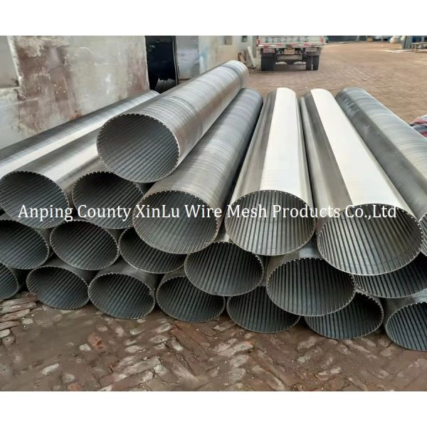 Slot Wedge Sand Control Well Screen SS304 SS316L Wrapped Screen Pipe