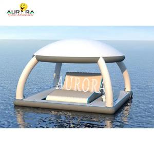 China Custom PVC Inflatable Floating Boat Dock Water Air Pontoon Swim Deck Platform on sale