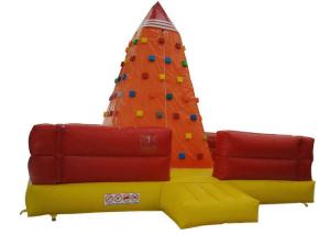 China Challenging Inflatable Climbing Tower , Amusement Park Inflatable Climbing Wall And Slide on sale
