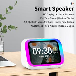 Quality Bluetooth Screen Temperature Display Control Table Speaker FM Intelligent Bluetooth Clock for sale