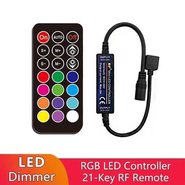 21 Keys Wireless LED Strip RF Controller Remote Control With CE Certified