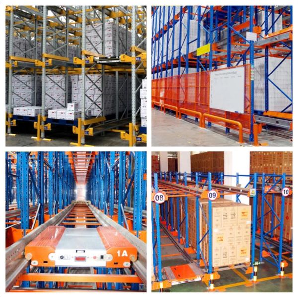 High Density Storage Radio Shuttle Pallet Runner Rack System For Supermarket / Storage