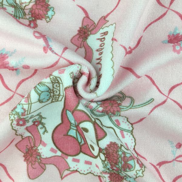 Flowery Cartoon Printed Microfiber Cleaning Cloth Fabric Customized
