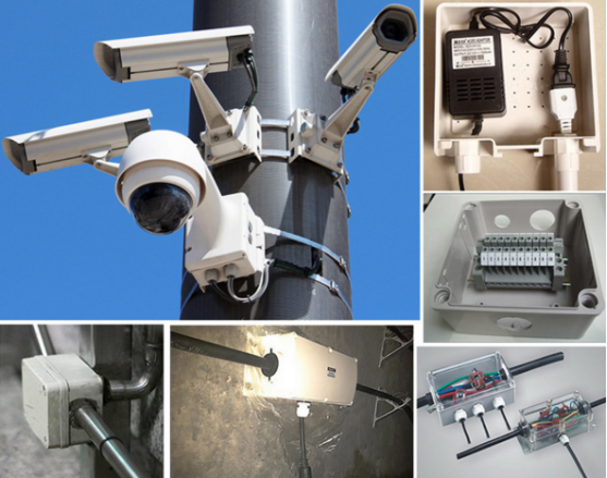 Water-resistant IP67 ABS electrical project box waterproof junction box clear waterproof enclosure 250*150*130mm