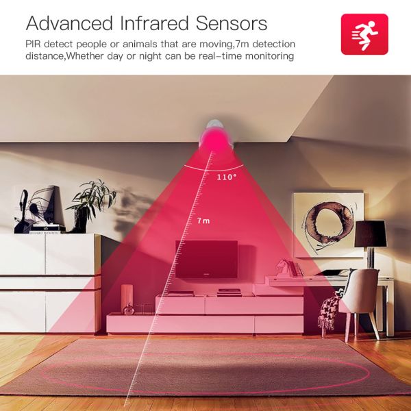 Tuya Wireless Zigbee Infrared Wifi Pir Motion Sensor Human Body Movement