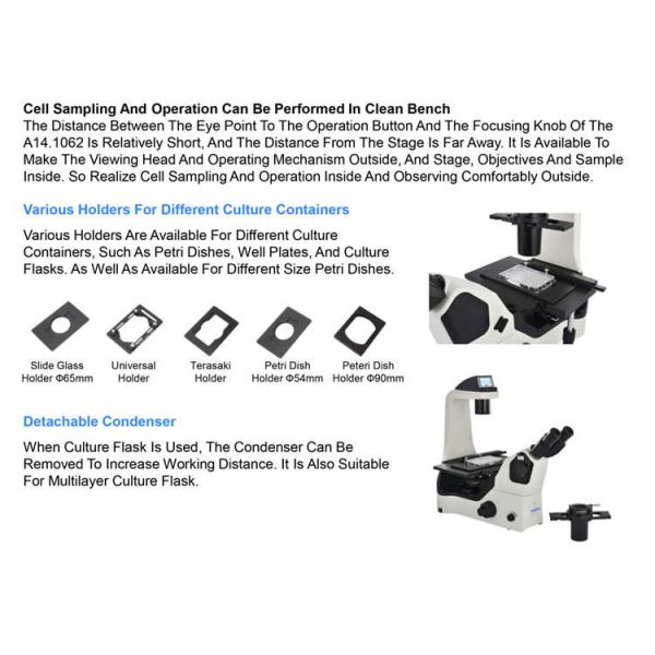 OPTO EDU A14.1064 Inclined Phase Contrast Fluorescence Microscope