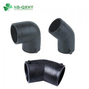 Quality Injection Molded HDPE Pipe Fitting 90 Degree Elbow for Gas Water Supply Connection for sale