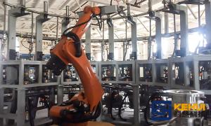 China Cleaning Robotic Process Automation Solutions For Lithium Hexafluorophosphate Drum on sale