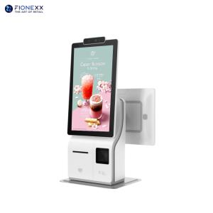 Quality Double Sided 15.6inch Self Service Touch Screen Kiosk Self Service Ordering System for sale