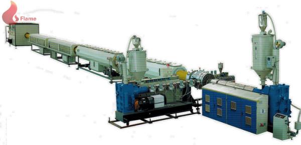 Buy PLC PE / PP / PEX / ABS High Speed Pipe Extrusion Line Siingle Screw at wholesale prices