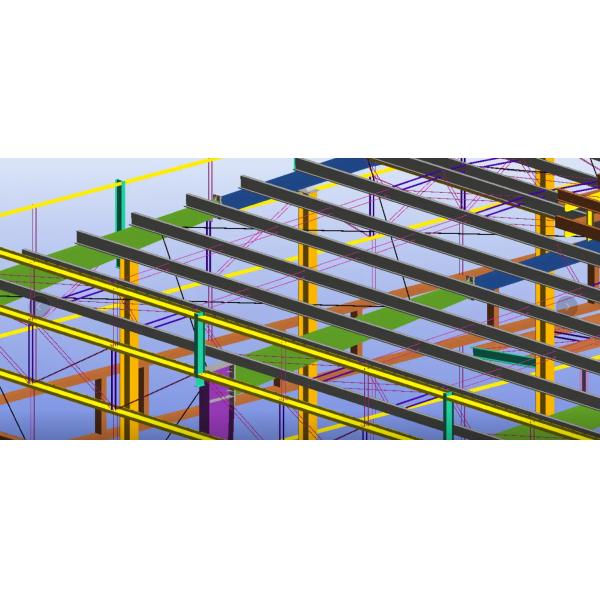 Light Steel Frame Structure Workshop , Prefab Metal Buildings Construction