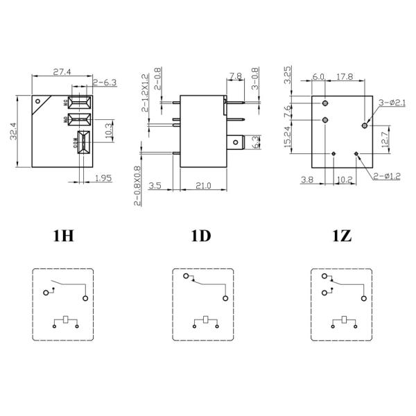 NNC PCB Relay NNC67H-1 high DC voltage relay for Car Charging pile Solar Energy