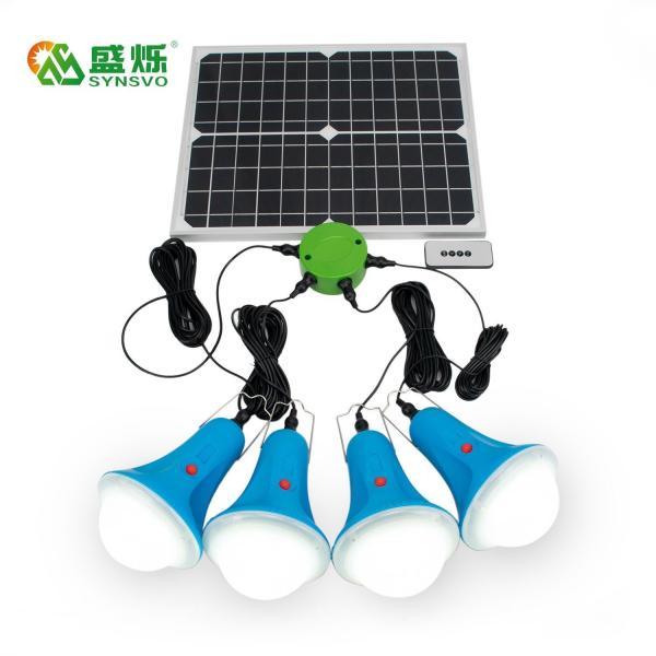 CCC 50000 Hours 435Lum 12V Solar Lighting Kit With Remote Control Mini Solar