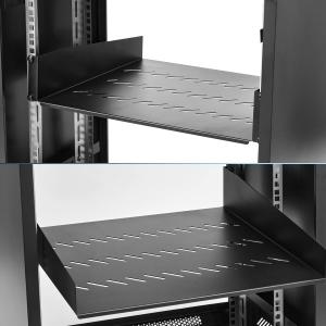 Quality 2U Server Rack Shelf Mount Tray 16&quot; Deep for 19&quot; Network Cabinet and Equipment Universal Vented Rack Shelf Mounting for sale