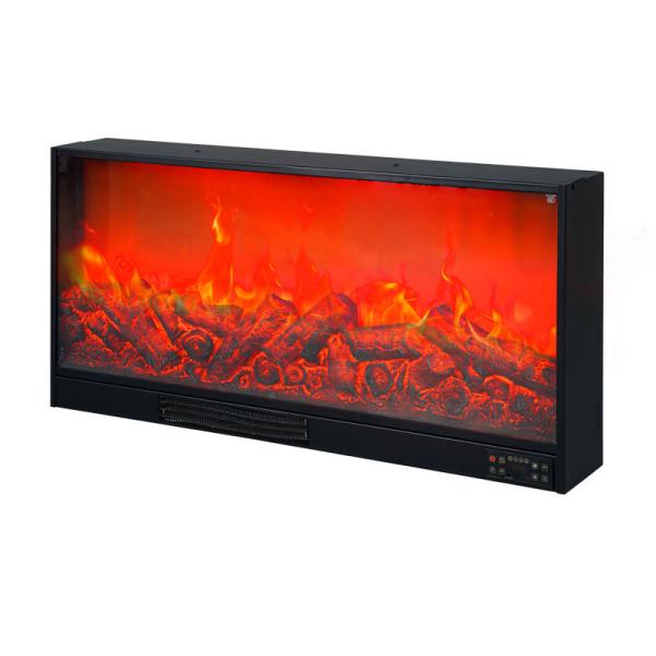 OEM Simulation Electric Wall Fireplace With Overheating Protection And Heating Function