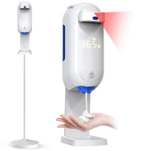China Intelligent 1.1L Automatic Soap Dispensers With Forehead Thermometer on sale