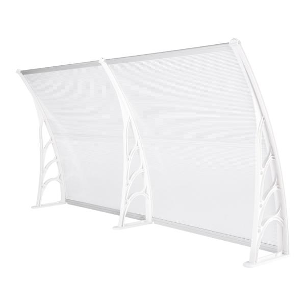 Manual Retractable Polycarbonate Door Awnings High Class ABS Materials