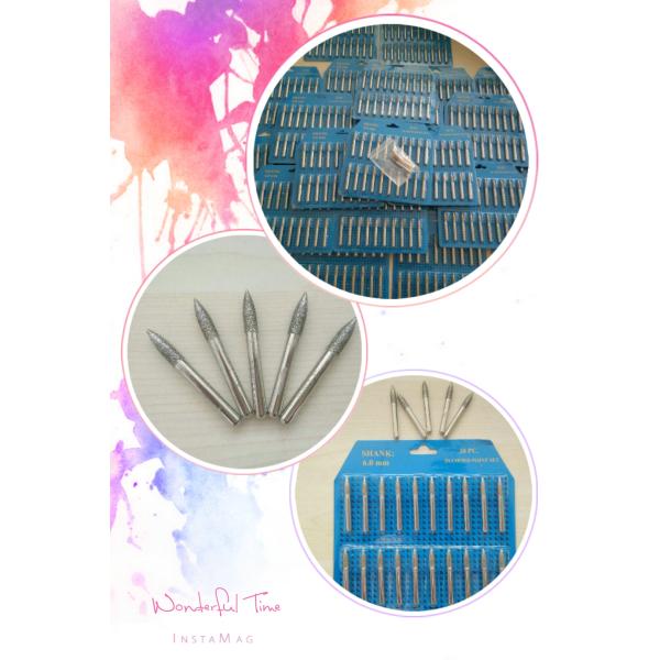 Electroplated Type Diamond Mounted Points For Grinding / Engraving Stone