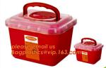 Rectangle safe sharp container, Medical Disposal Bin Sharp /Safe SharpS