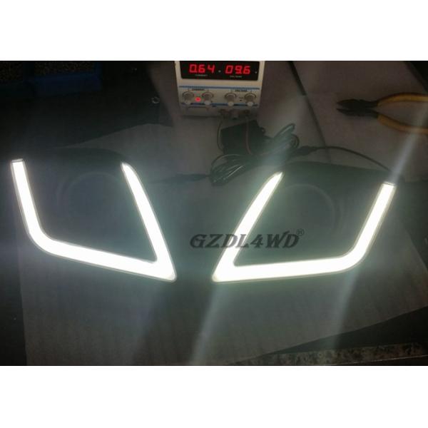 DRL LED Daytime Running Lights For Toyota Hilux Revo 2015 2016 Matte Black