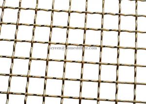 Quality Crimped Brass Red Copper Decorative Woven Wire Mesh Aperture From 1 Micron To 5cm for sale