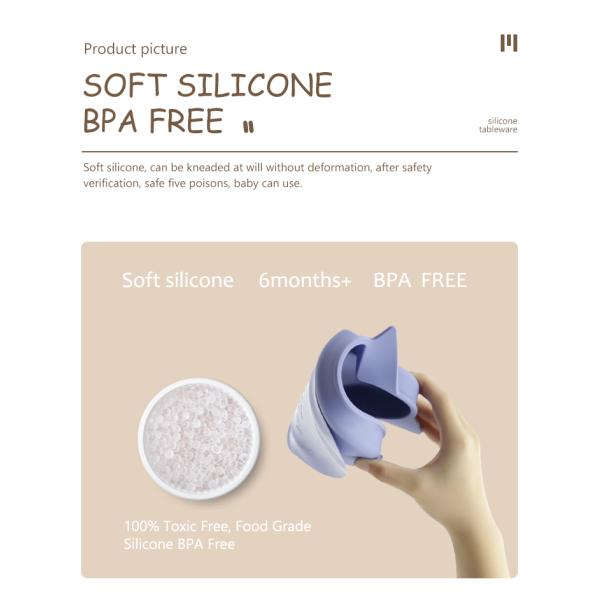Owl Shape Silicone Baby Suction Plate Non Toxic BPA Free With Pantone Color
