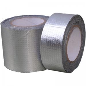 China Strong Single-Adhesive Ability Aluminum Foil Roof Sealing Waterproof butyl rubber tape for Roof Repair on sale