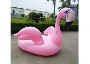 Quality 200cm Pink Inflatable Flamingo Floating Island Swim Pool Inflatable Raft Stock Float Bed for sale