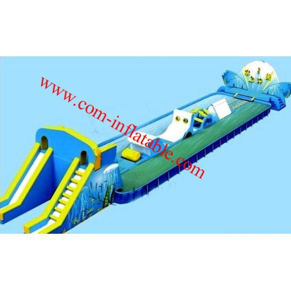 inflatable pool obstacle ，inflatable water obstacle course ， inflatable floating