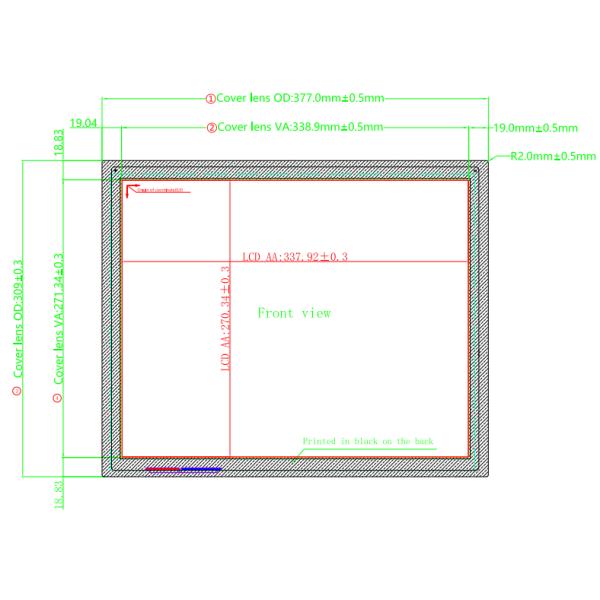 USB Interface 17 Inch 0.175mm OCA Optical Bonding