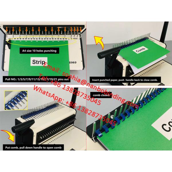 Desktop 24 Holes 14.3mm Pitch After Printing Binding Machine