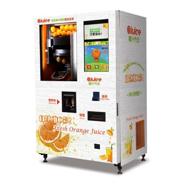 Micron freshly juice vending machine for sugarcane vending machine with cash coin payments system in the street