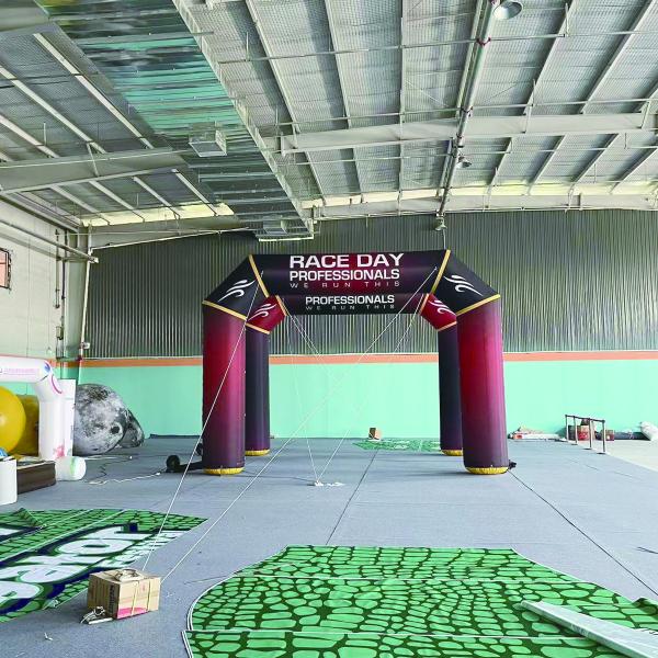customize logo hot selling factory wholesale start line finish line inflatable robot arch inflatable arch