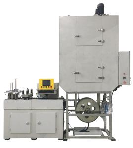 China Curling Compound Lining Machine For Rectangular Square Can Lid on sale
