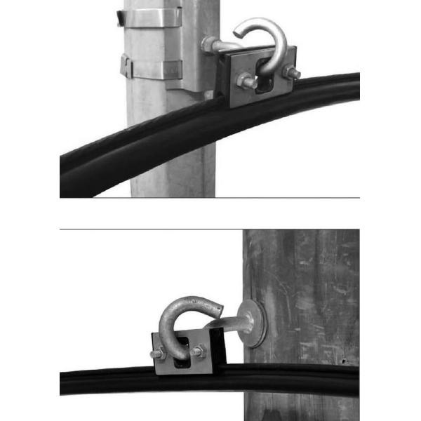 FTTH Figure-8 Cables Suspension Clamp Hot Dip Galvanized For Installation
