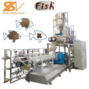 China Large Capacity Twin Screw Fish Feed Processing Machine Extruder Full Automatic Fish Feed Production Line on sale