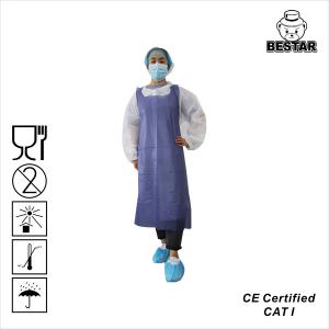 China Long Vinyl Disposable Food Service Aprons Biodegradable Full Plastic Aprons on sale
