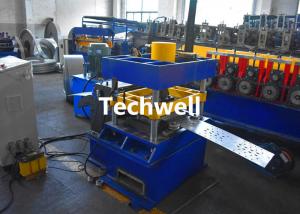 Quality Werehouse Shelving Upright Rack Roll Forming Machine With Flying Cutting, for Tear Drop Holes Slots for sale
