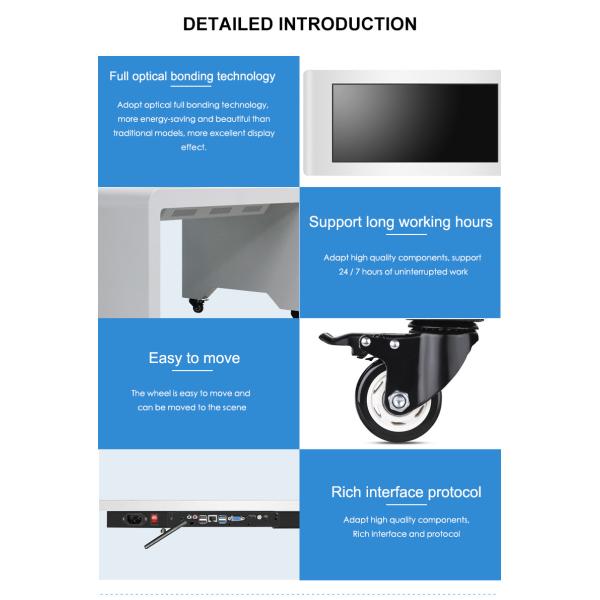 Smart Interactive Touch Screen Coffee Table with 1080P IPS HD Display