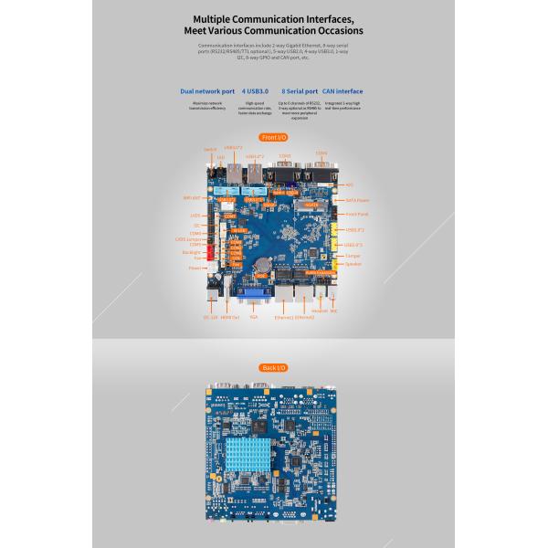 UPC-3568 Intelligent Industrial Computing Mainboard 1-way tamper-proof control interface WiFi 6