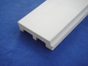 Quality Decorative White Plastic Skirting Board , Mothproof PVC Baseboards 126mm * 32mm for sale