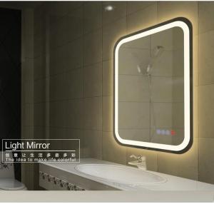 Quality IP44 lighted mirror with samrt switch for sale
