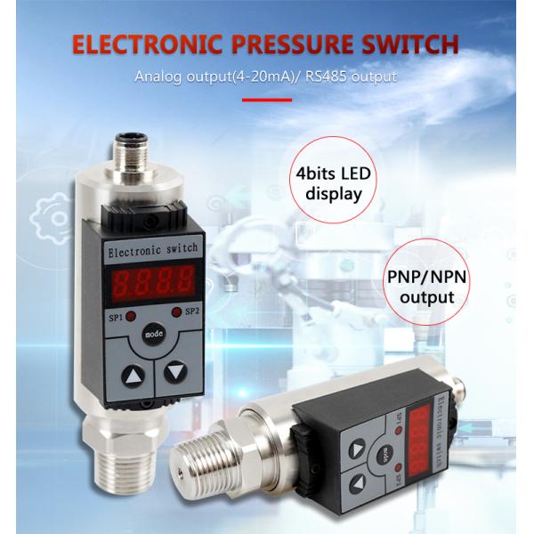 RS485 Digital Pressure Transducers Air Pressure Switch Sensor 25mA 40VDC