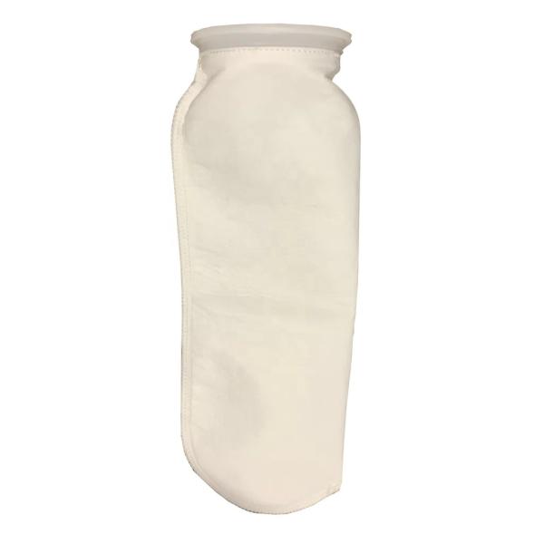 2 Size Energy Mining Polyester Felt Liquid Filter Bags 0.5 Micron Polypropylene Ring