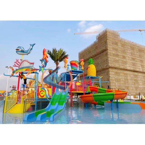 Custom Water Slide Playground Candy Theme 26x18x15m Durable For Swimming Pool Resort Villa Pool