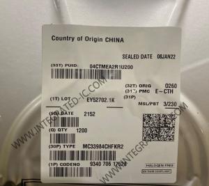 Quality MC33984CHFKR2 MC33984 Load Drivers IC Dual Self Protected 4.0 MOhm Silicon Switch for sale