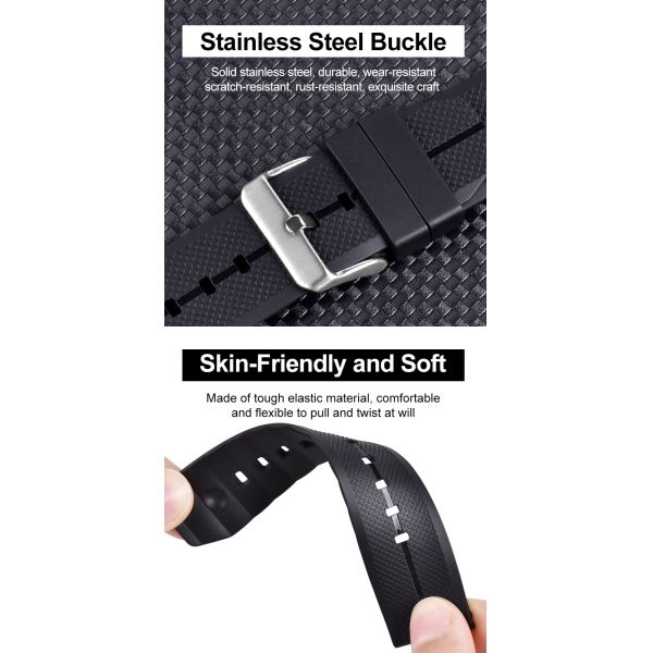 22mm Quick-Release TPU Watch Strap