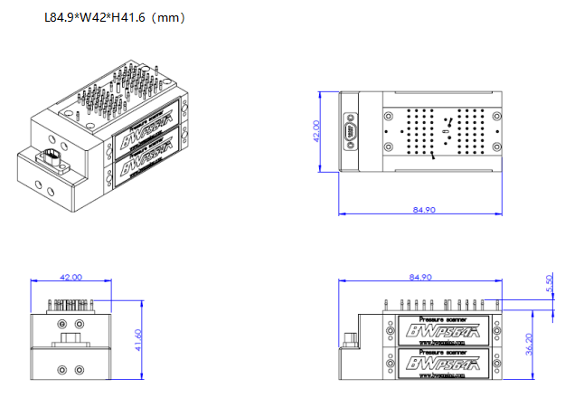 BW-PS8D Series 64 channel high precision Pressure Scanning Valve