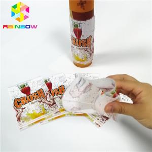 Quality Bottle Cup Tube Heat Shrink Wrap Labels Adhesive Stickers Custom Thickness For Display Box for sale