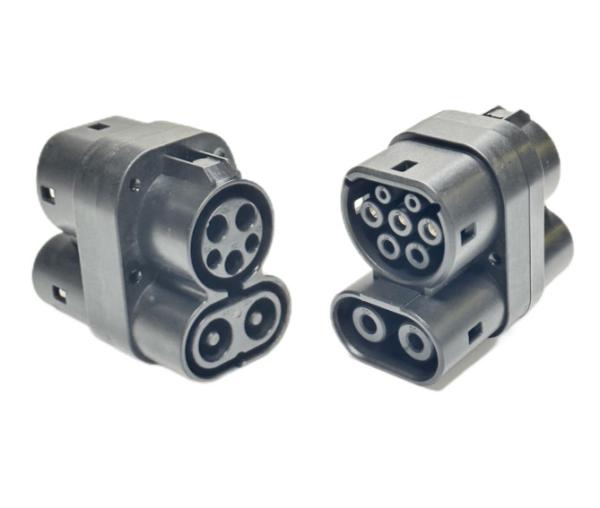 CCS 1 To CCS 2 DC Adapter AC 63A To DC 250A Combo 1 To Combo 2 Fast EV Charging